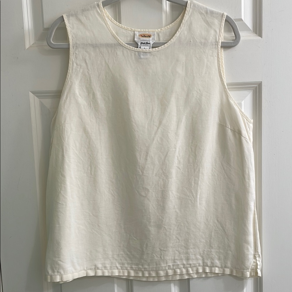 Talbots Irish Linen sleeveless top